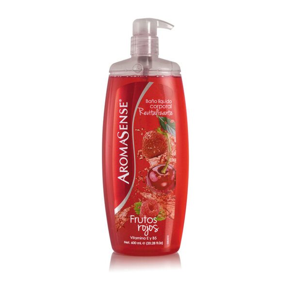 Baño Líquido Corporal Aromasense Frutos Rojos 600 Ml - Imagen 2