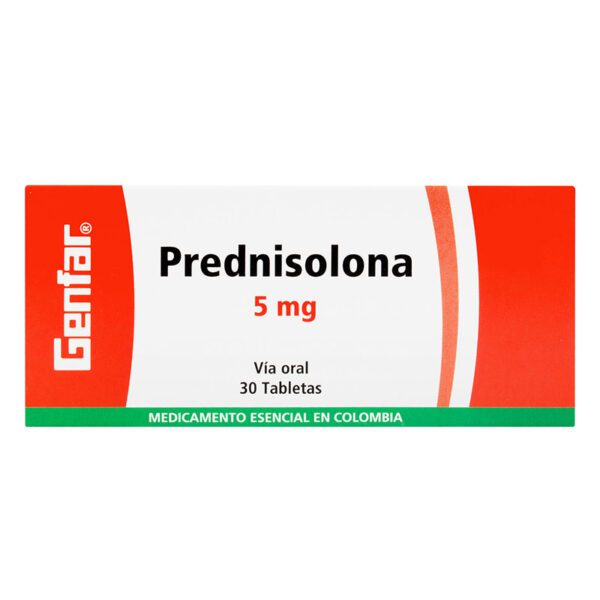 Prednisolona 5 Mg 30 Tabletas Gf - Imagen 2